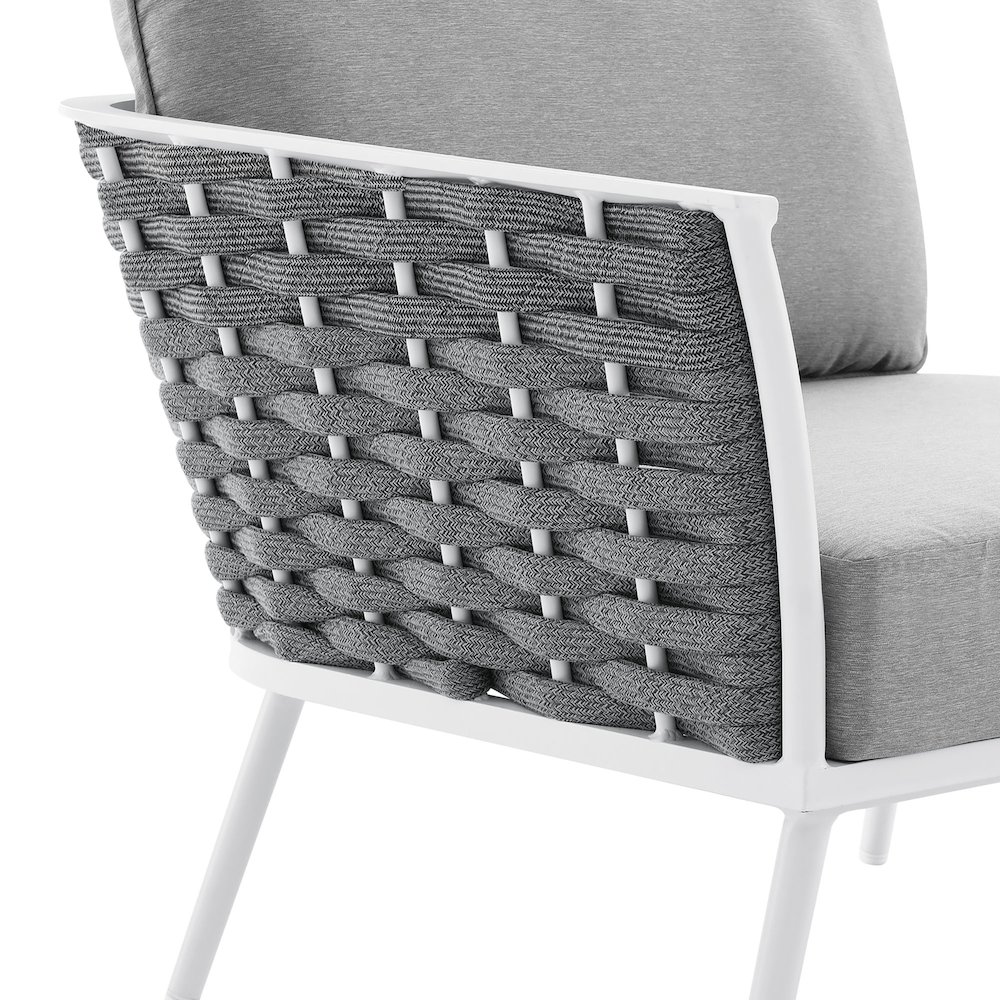Stance Outdoor Patio Aluminum Left-Facing Armchair. Picture 3