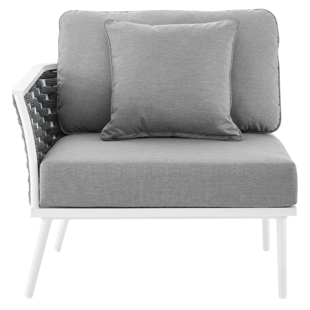 Stance Outdoor Patio Aluminum Left-Facing Armchair. Picture 6