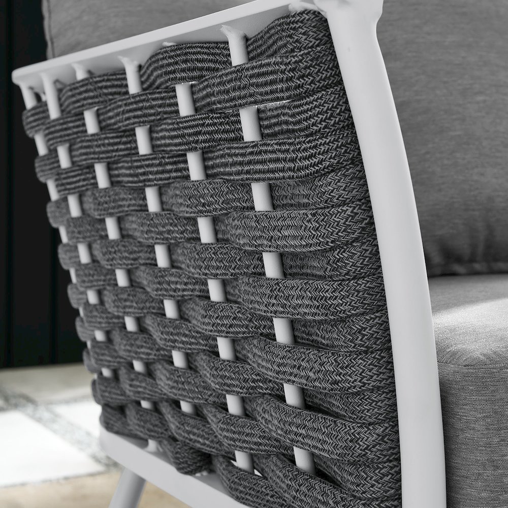 Stance Outdoor Patio Aluminum Left-Facing Armchair. Picture 8