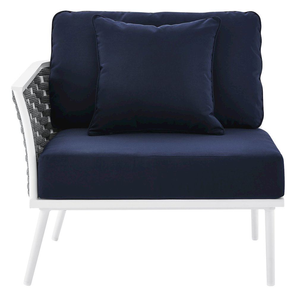 Stance Outdoor Patio Aluminum Left-Facing Armchair. Picture 6