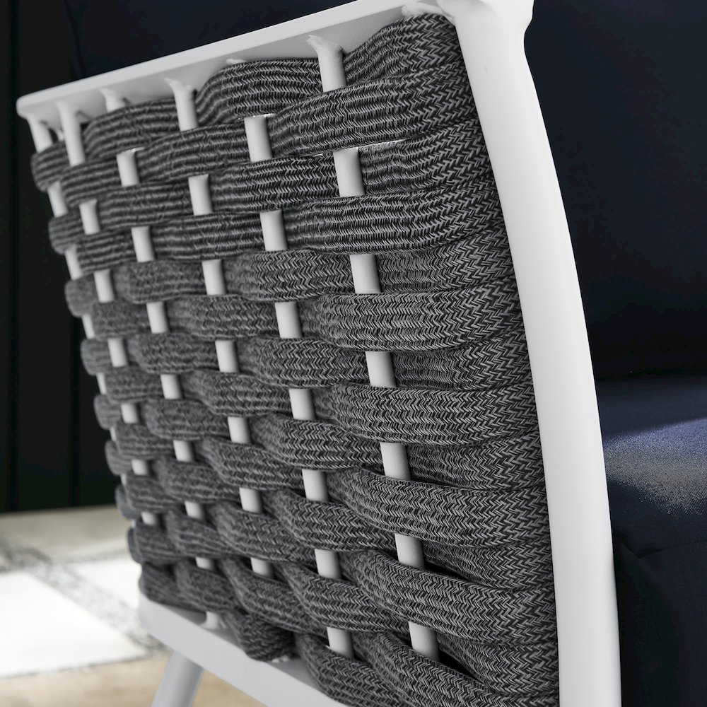 Stance Outdoor Patio Aluminum Left-Facing Armchair. Picture 8