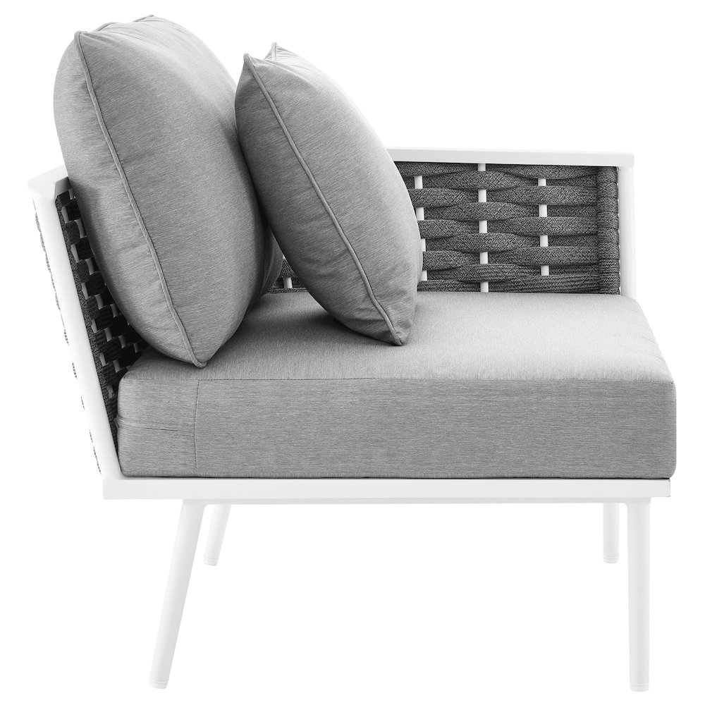 Stance Outdoor Patio Aluminum Right-Facing Armchair. Picture 3