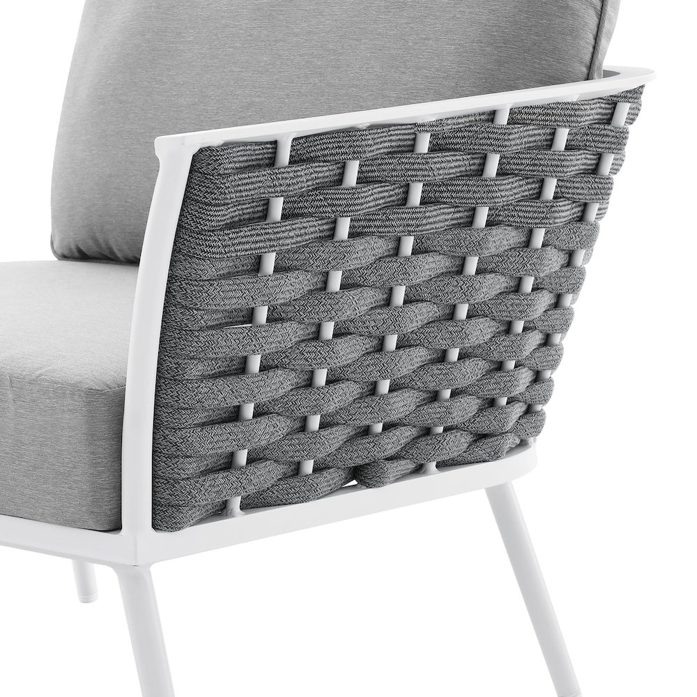 Stance Outdoor Patio Aluminum Right-Facing Armchair. Picture 4