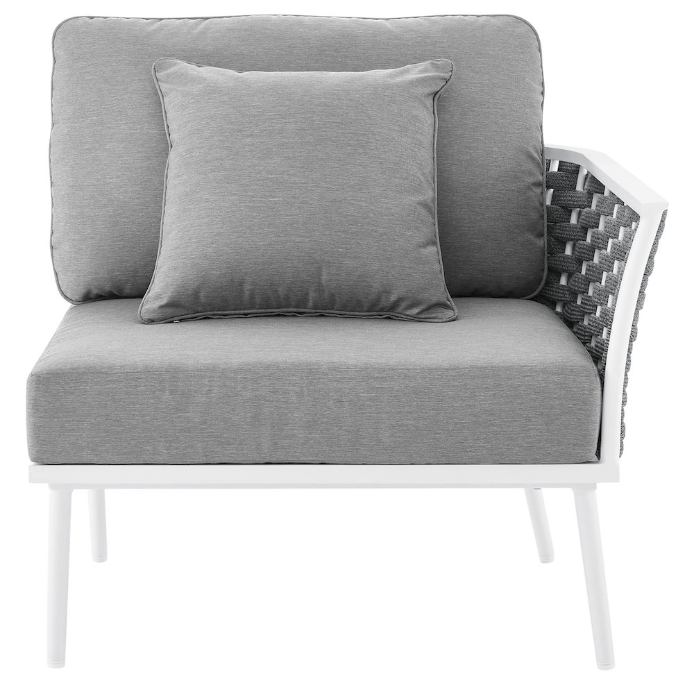 Stance Outdoor Patio Aluminum Right-Facing Armchair. Picture 6