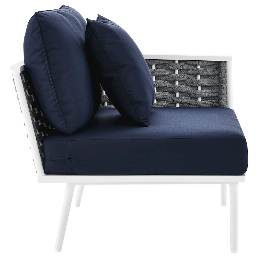 Stance Outdoor Patio Aluminum Right-Facing Armchair. Picture 3