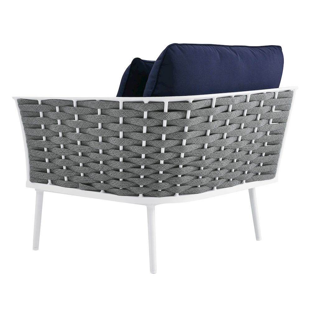 Stance Outdoor Patio Aluminum Right-Facing Armchair. Picture 4