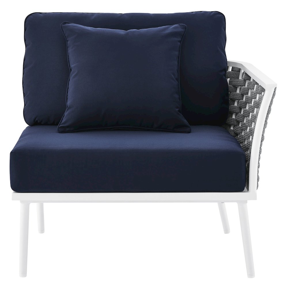 Stance Outdoor Patio Aluminum Right-Facing Armchair. Picture 6