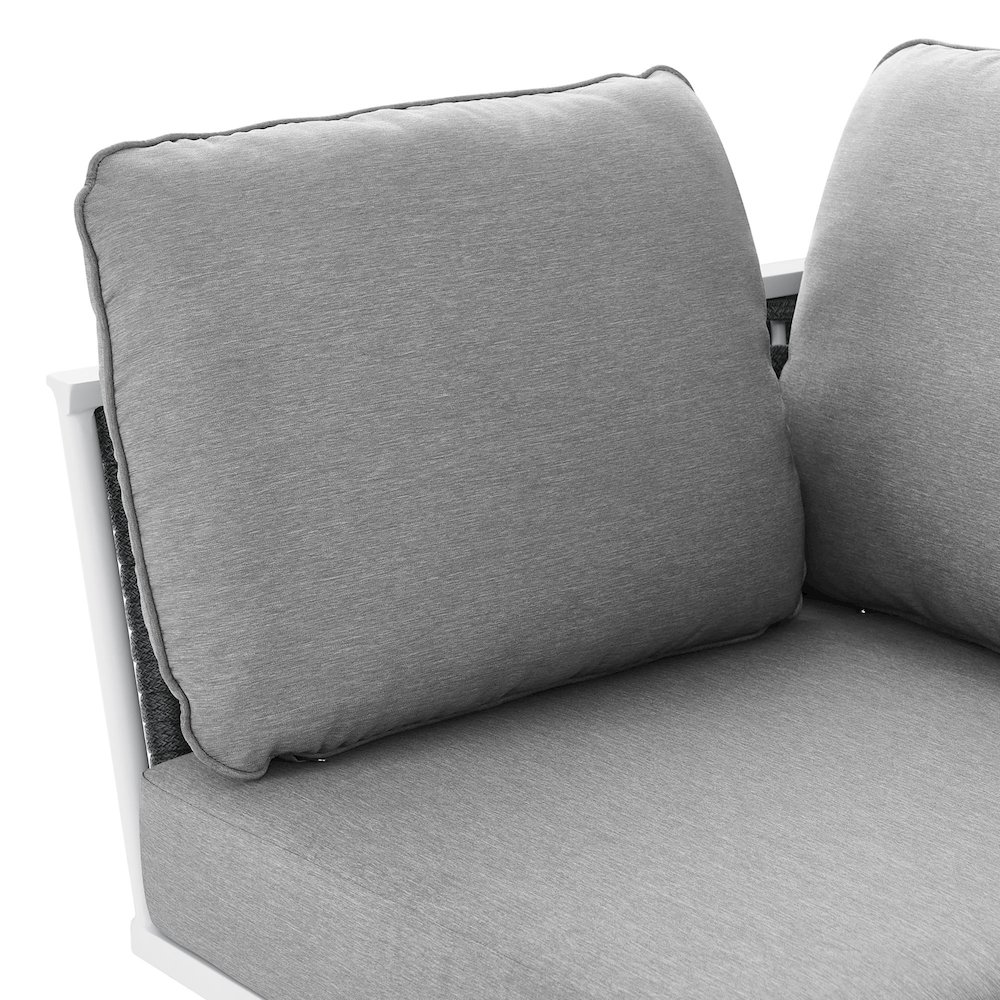 Stance Outdoor Patio Aluminum Corner Chair. Picture 3