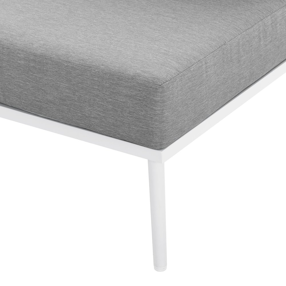 Stance Outdoor Patio Aluminum Armless Chair. Picture 3
