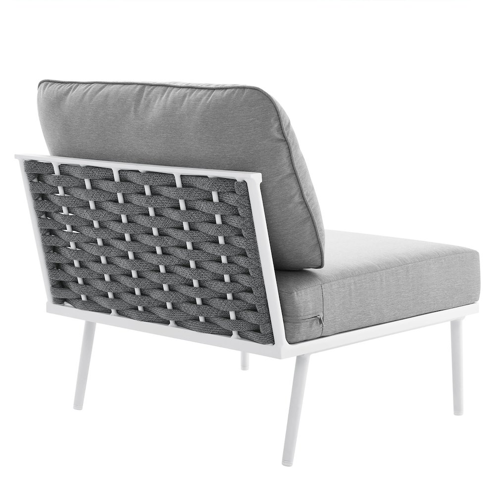 Stance Outdoor Patio Aluminum Armless Chair. Picture 5