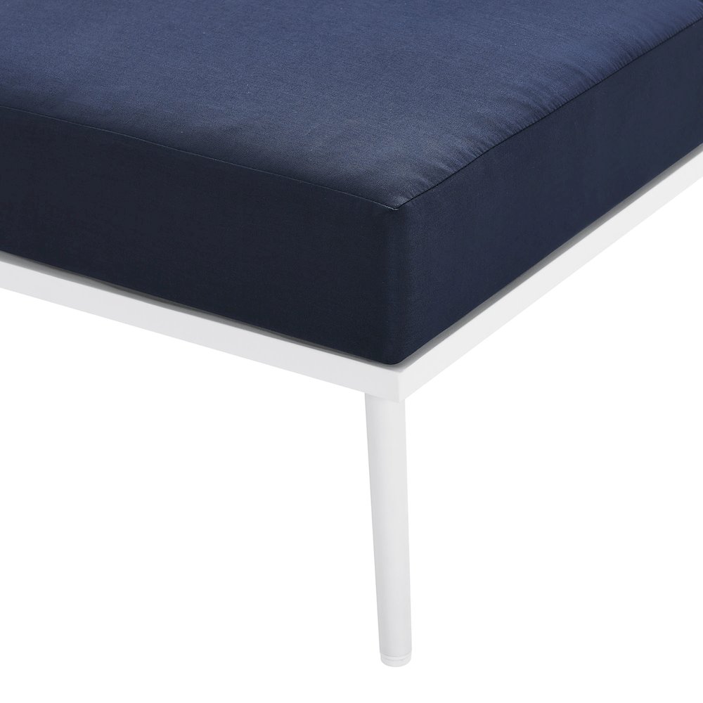 Stance Outdoor Patio Aluminum Armless Chair. Picture 3