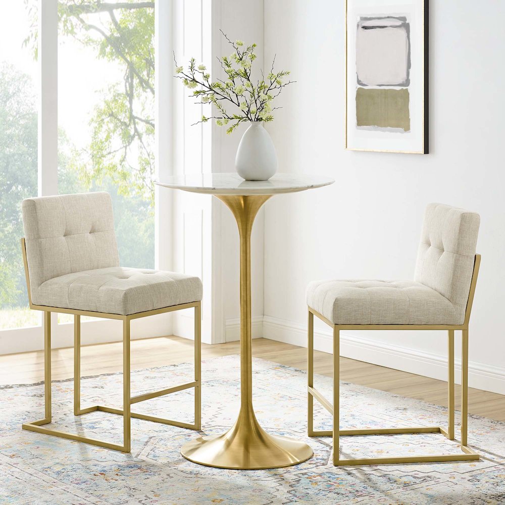 Privy Upholstered Fabric Counter Stool Set of 2. Picture 7