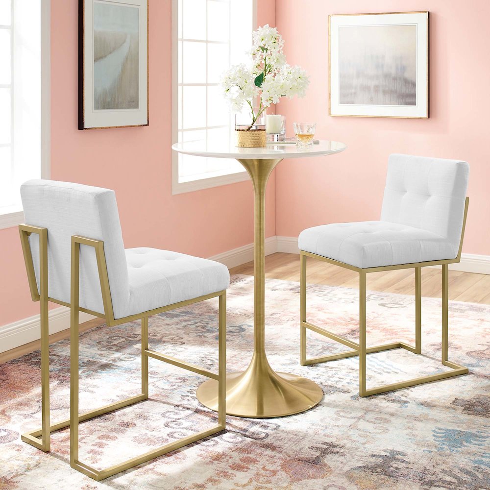 Privy Upholstered Fabric Counter Stool Set of 2. Picture 7