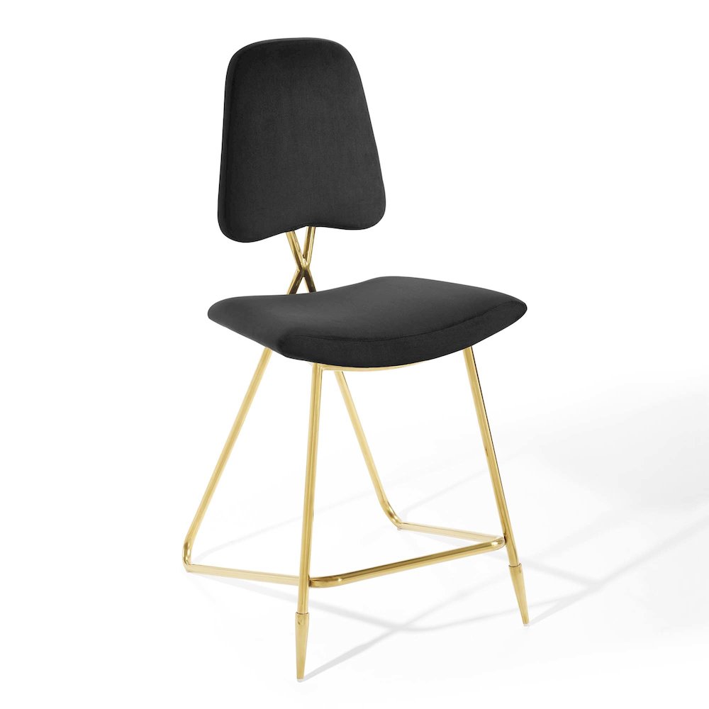 Ponder Performance Velvet Counter Stool Set of 2. Picture 3