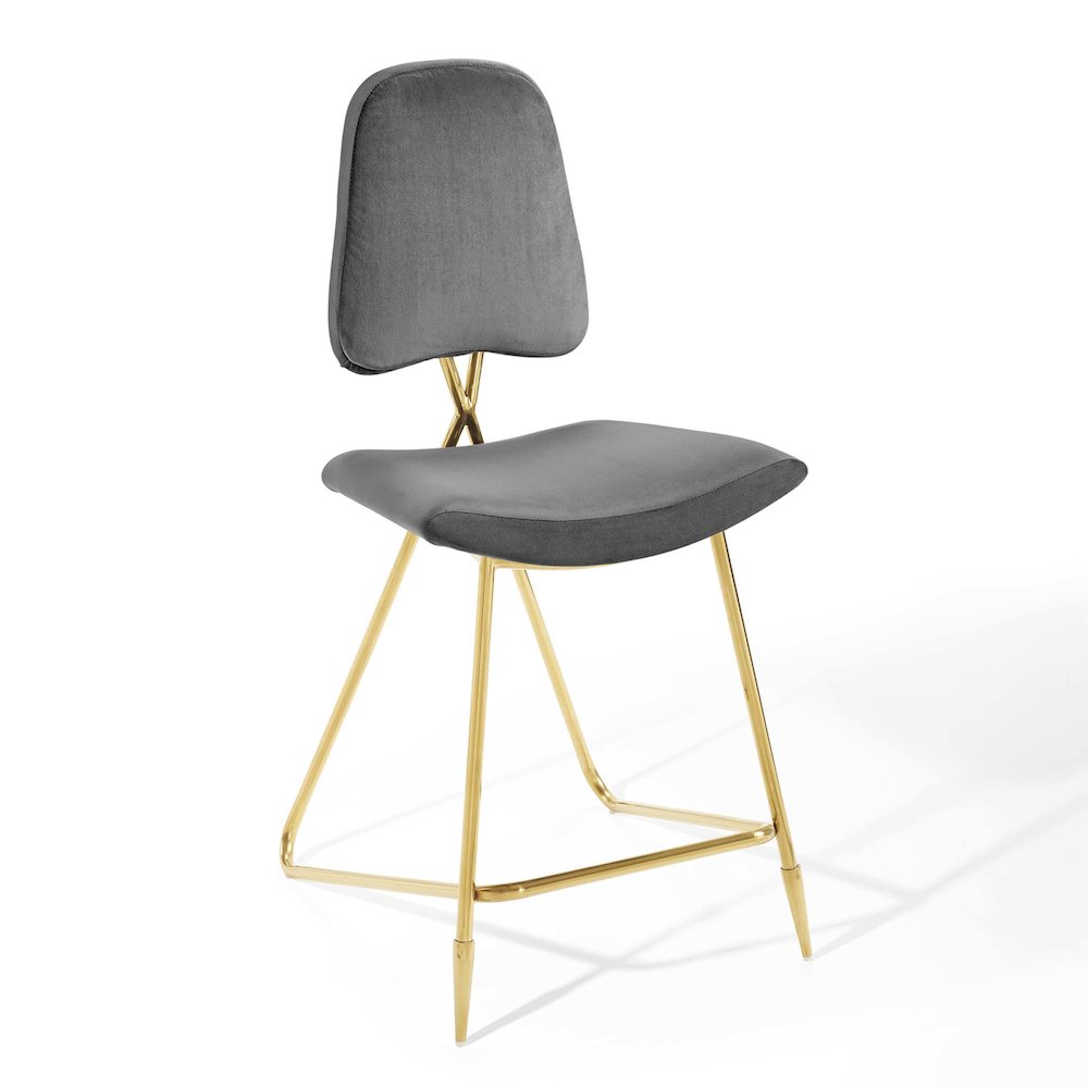 Ponder Performance Velvet Counter Stool Set of 2. Picture 3
