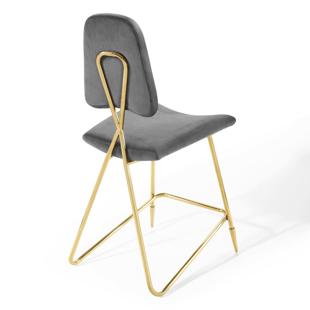 Ponder Performance Velvet Counter Stool Set of 2. Picture 5