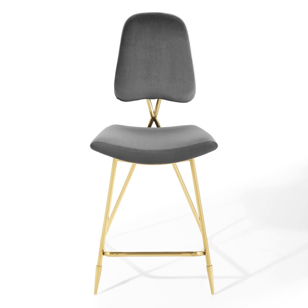 Ponder Performance Velvet Counter Stool Set of 2. Picture 6
