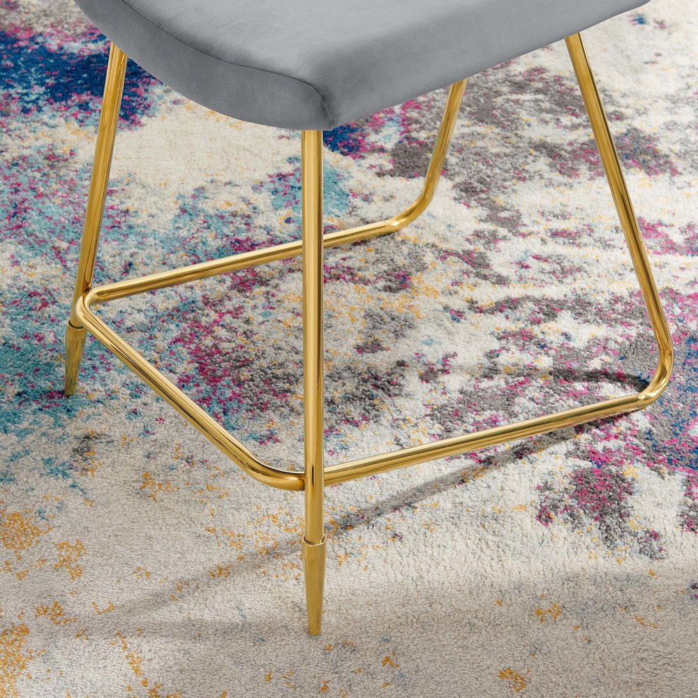 Ponder Performance Velvet Counter Stool Set of 2. Picture 10
