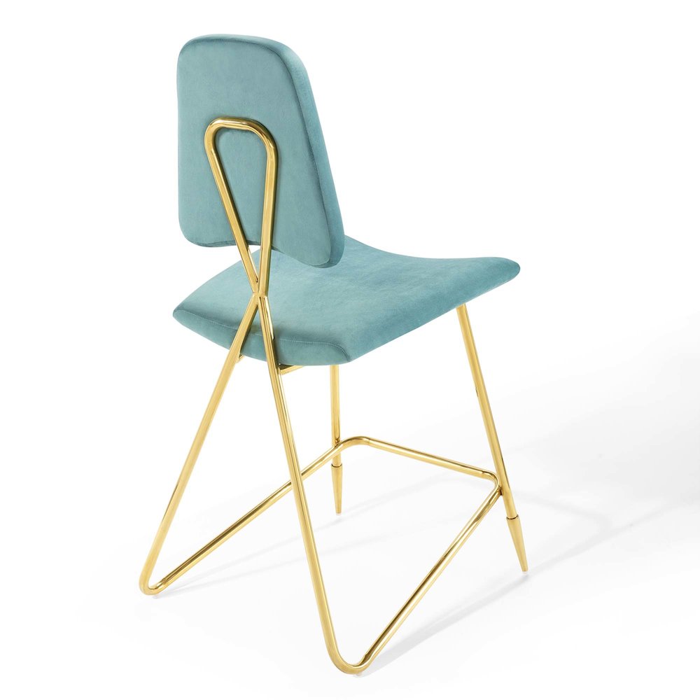 Ponder Performance Velvet Counter Stool Set of 2. Picture 5