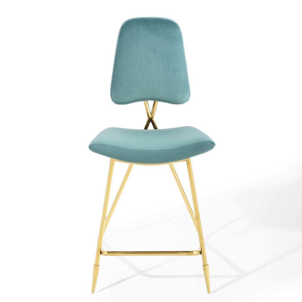 Ponder Performance Velvet Counter Stool Set of 2. Picture 6