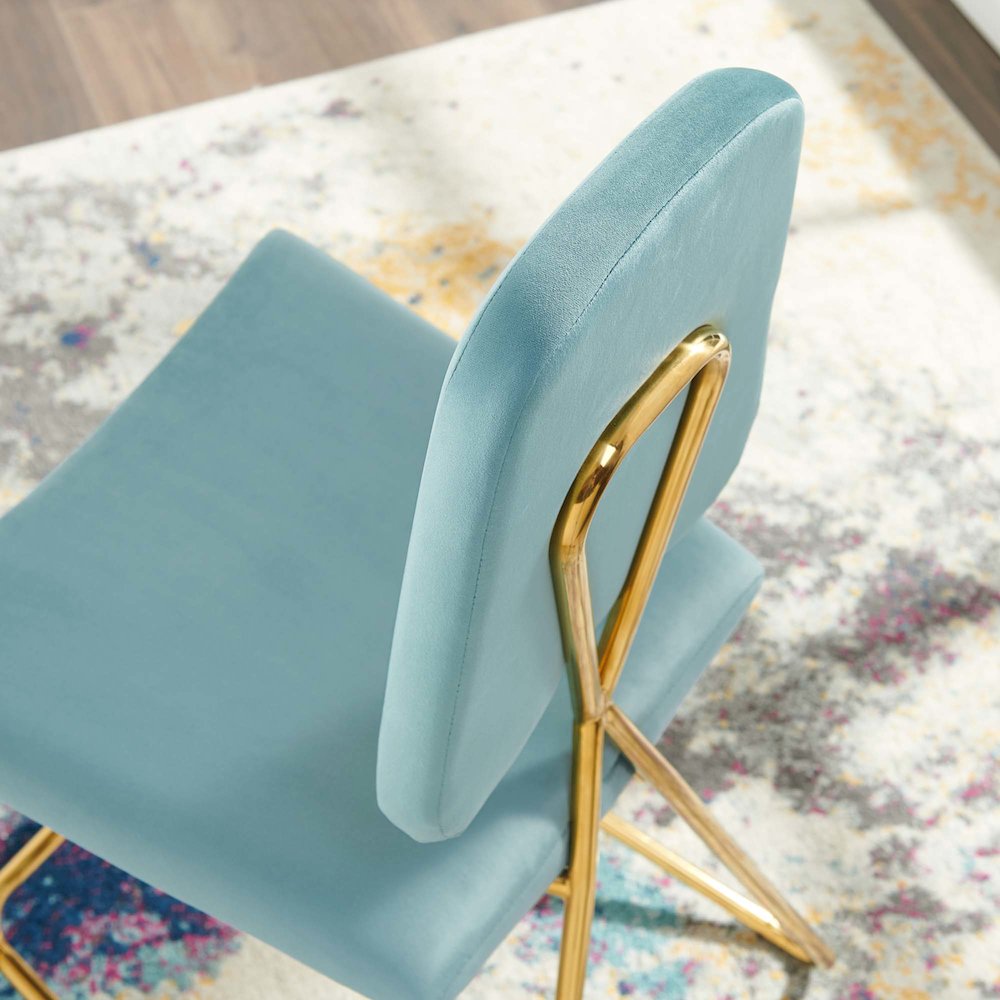 Ponder Performance Velvet Counter Stool Set of 2. Picture 10