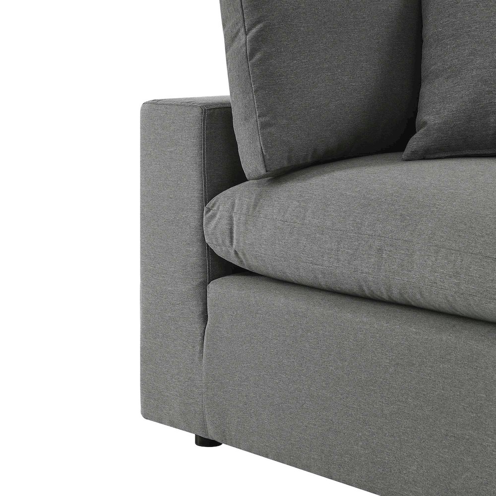 Commix Overstuffed Outdoor Patio Loveseat. Picture 6