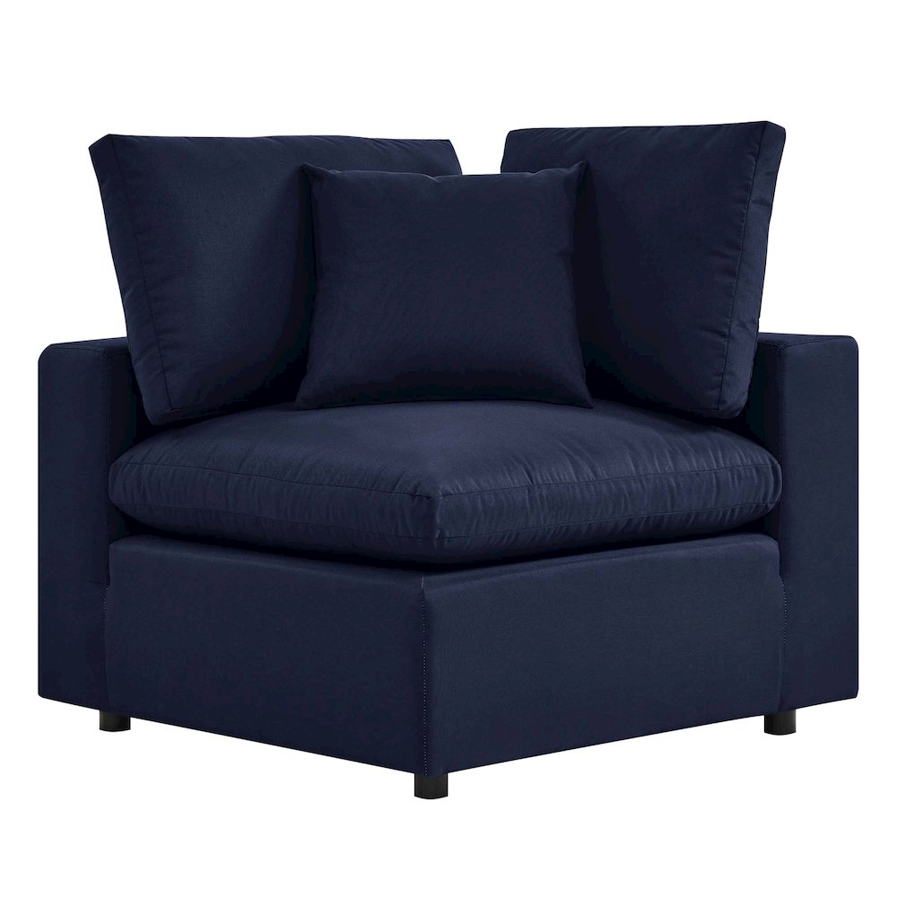 Commix Overstuffed Outdoor Patio Loveseat. Picture 5