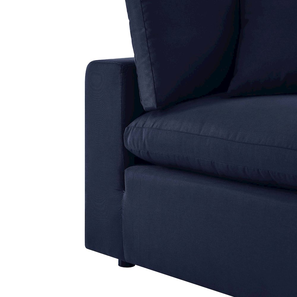 Commix Overstuffed Outdoor Patio Loveseat. Picture 6