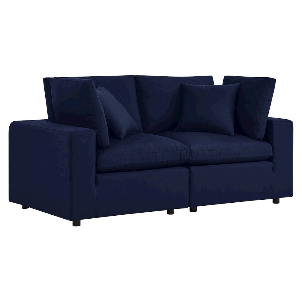 Commix Sunbrella Outdoor Patio Loveseat. Picture 1