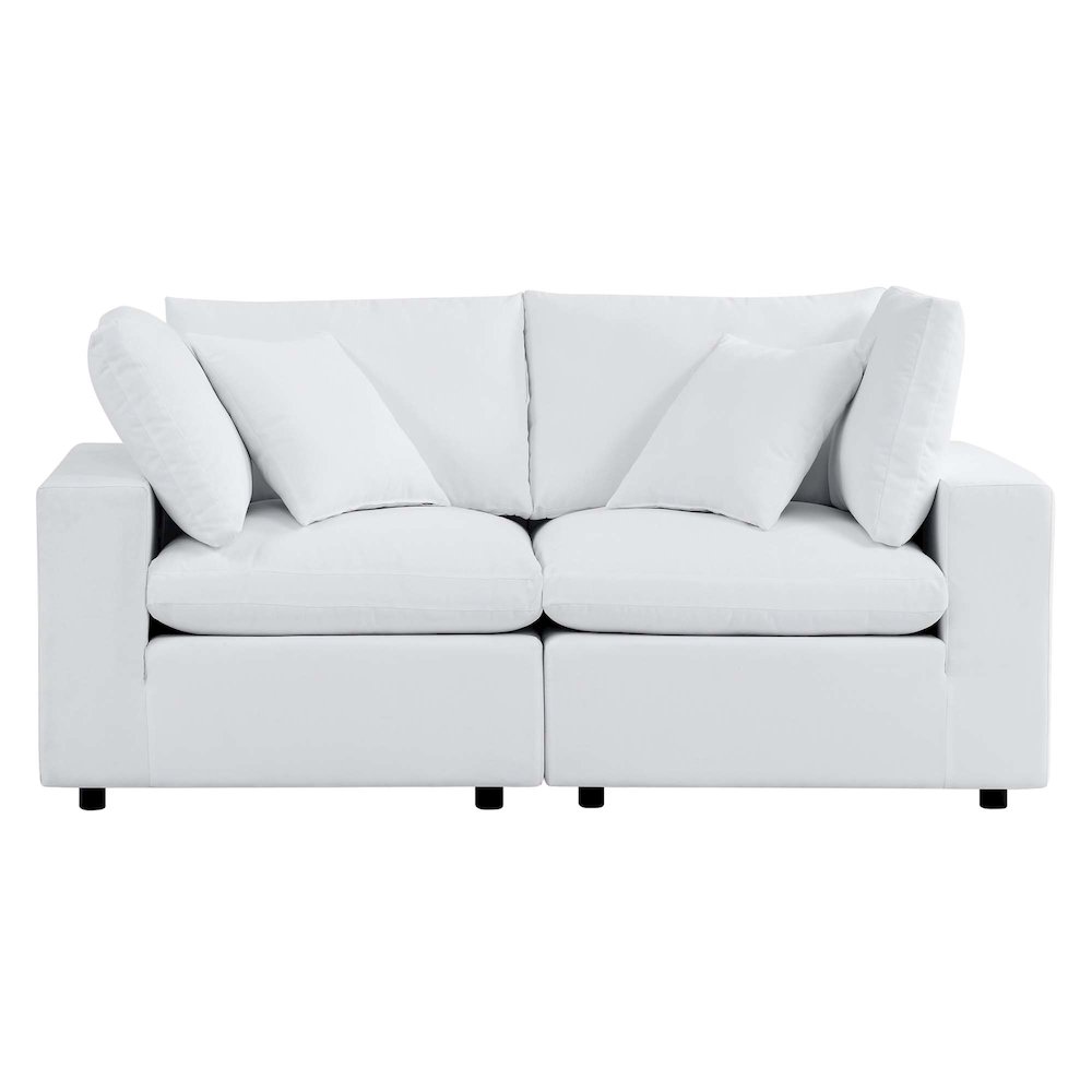 Commix Sunbrella Outdoor Patio Loveseat. Picture 3