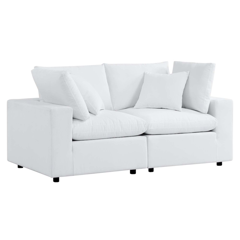 Commix Sunbrella Outdoor Patio Loveseat. Picture 1