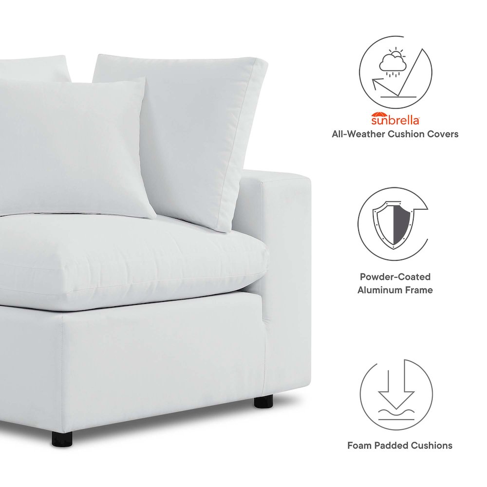 Commix Sunbrella Outdoor Patio Loveseat. Picture 2