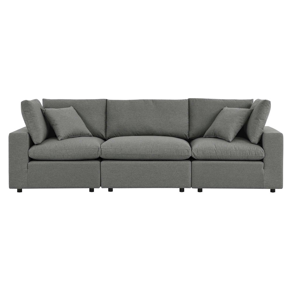 Commix Overstuffed Outdoor Patio Sofa. Picture 3