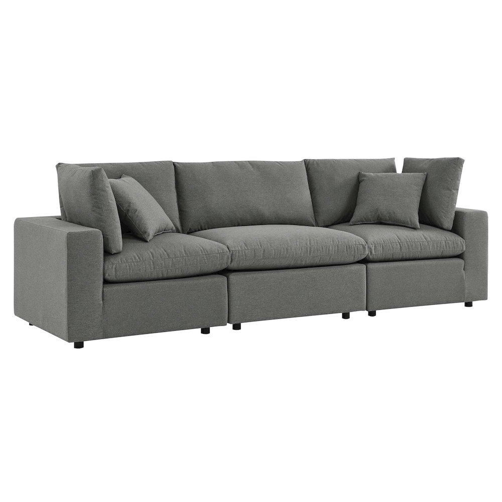 Commix Overstuffed Outdoor Patio Sofa. Picture 1
