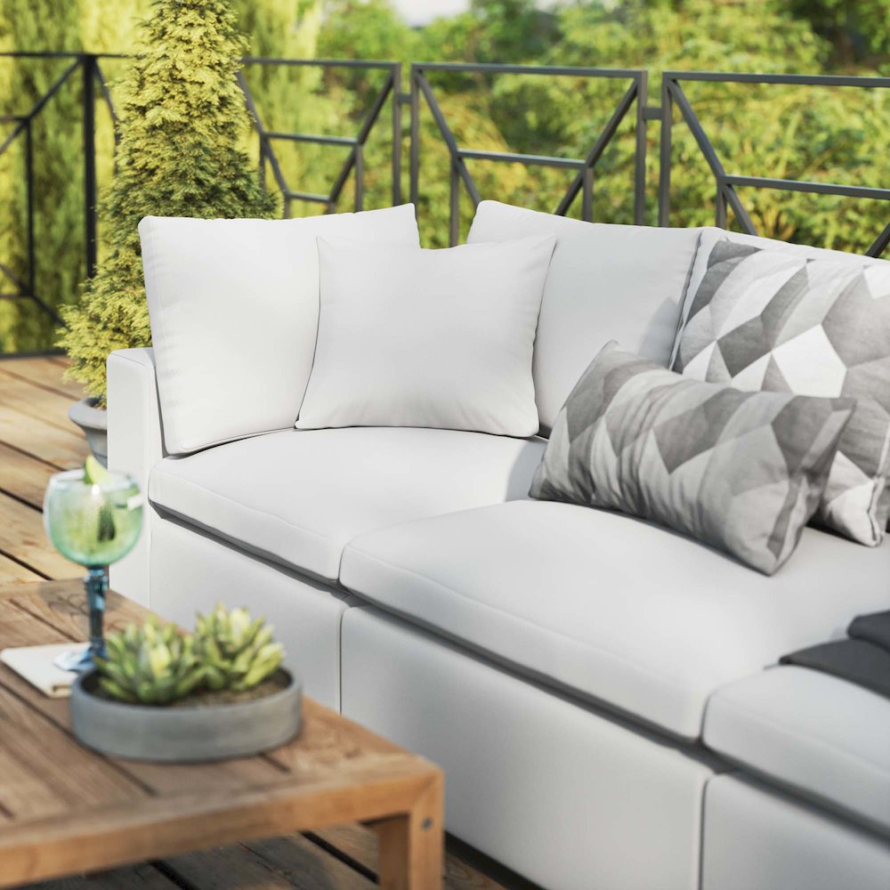 Commix Overstuffed Outdoor Patio Sofa. Picture 11