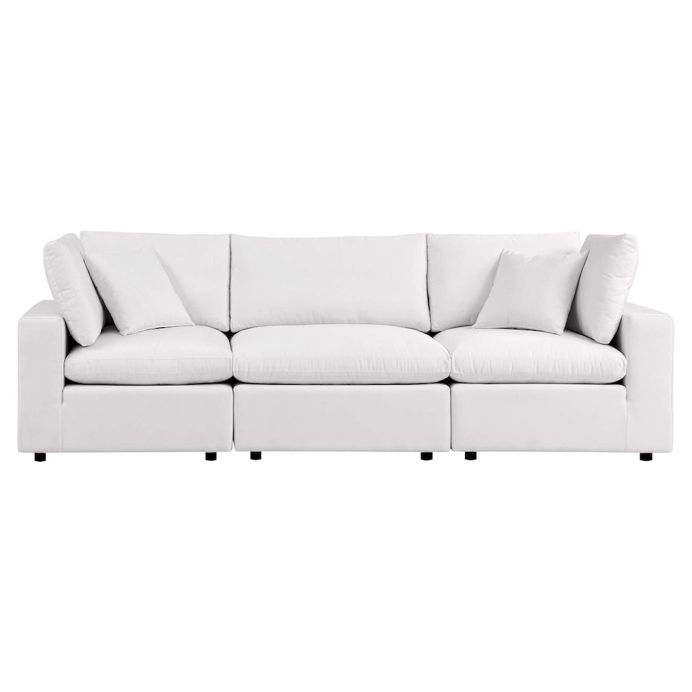 Commix Overstuffed Outdoor Patio Sofa. Picture 3