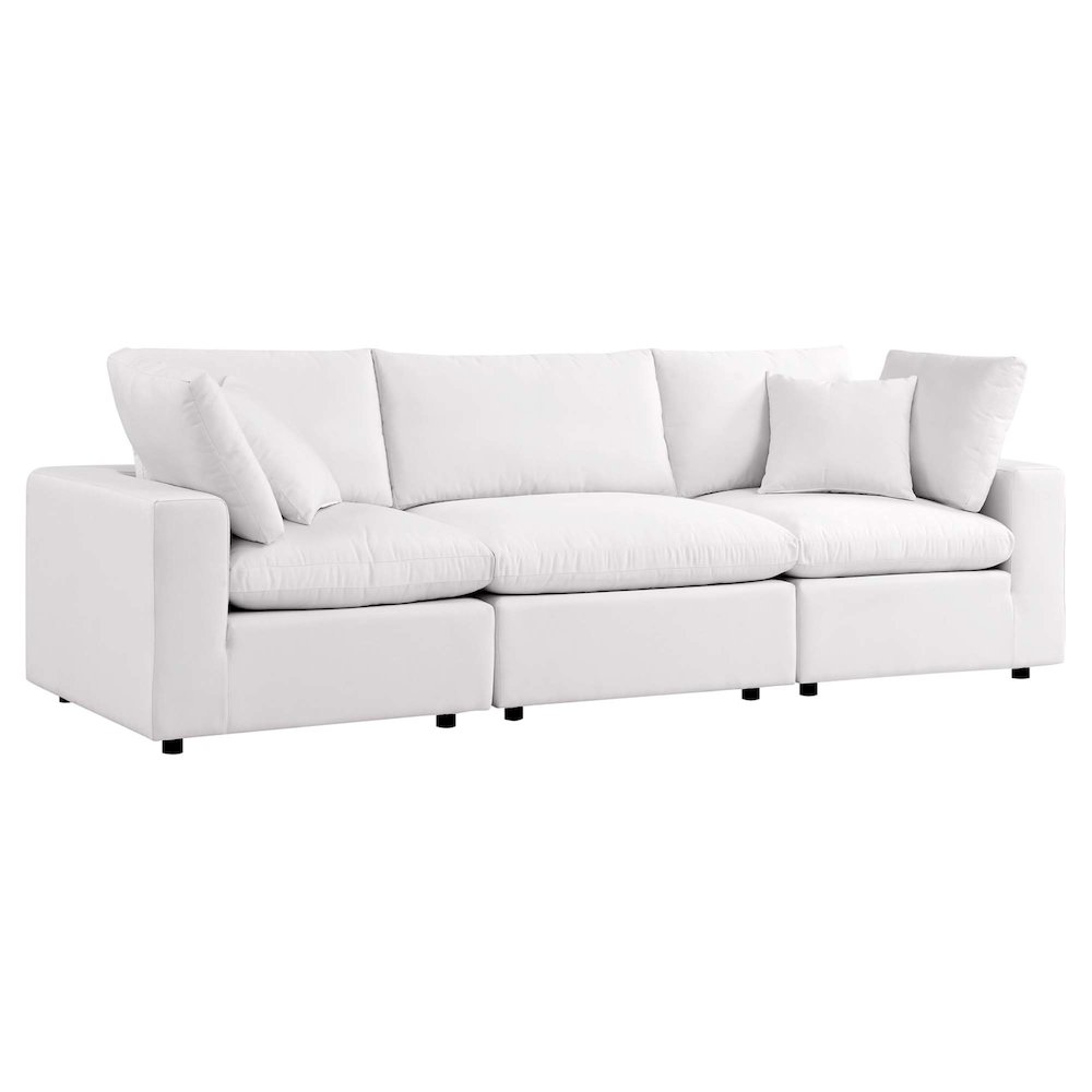Commix Overstuffed Outdoor Patio Sofa. Picture 1