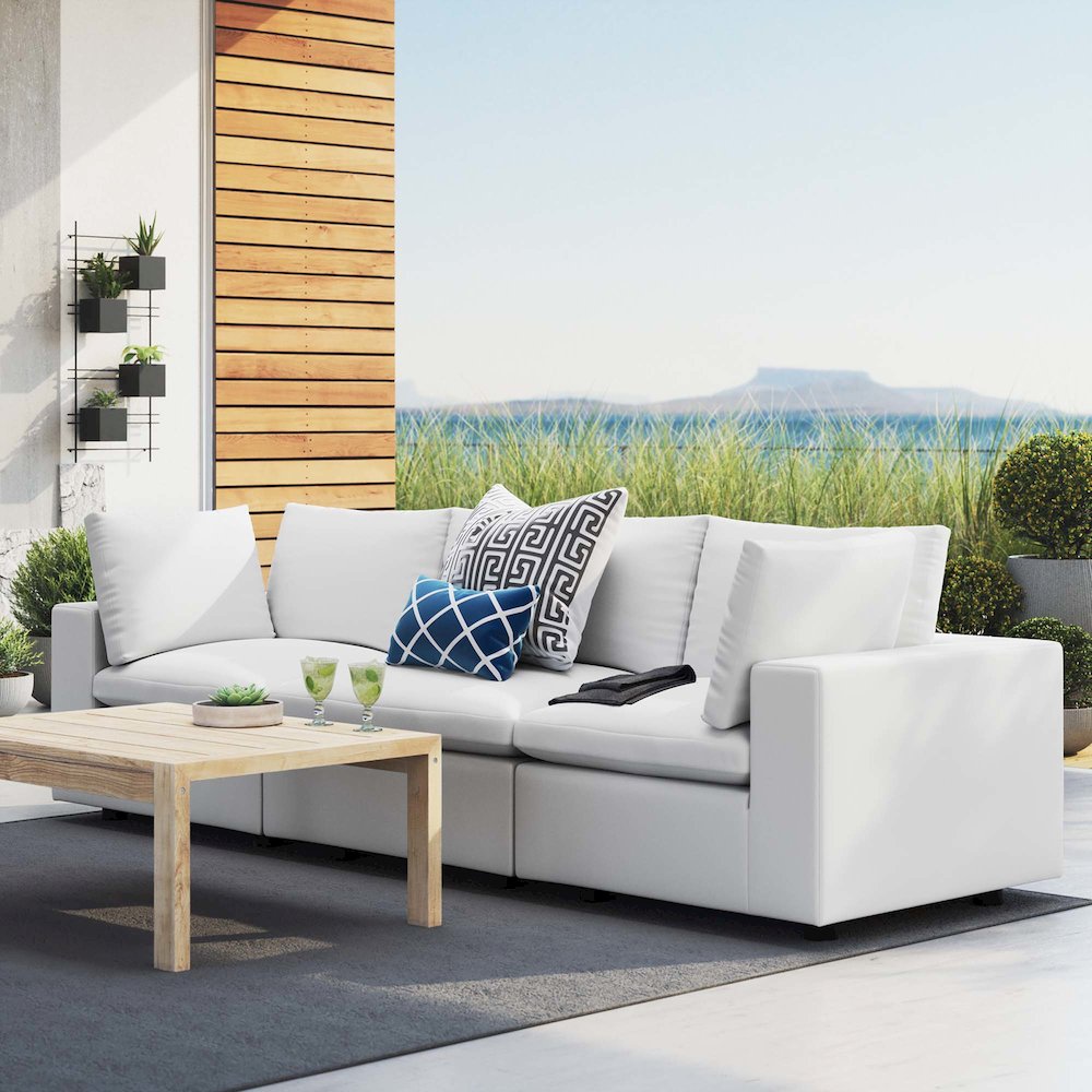 Commix Sunbrella Outdoor Patio Sofa. Picture 11