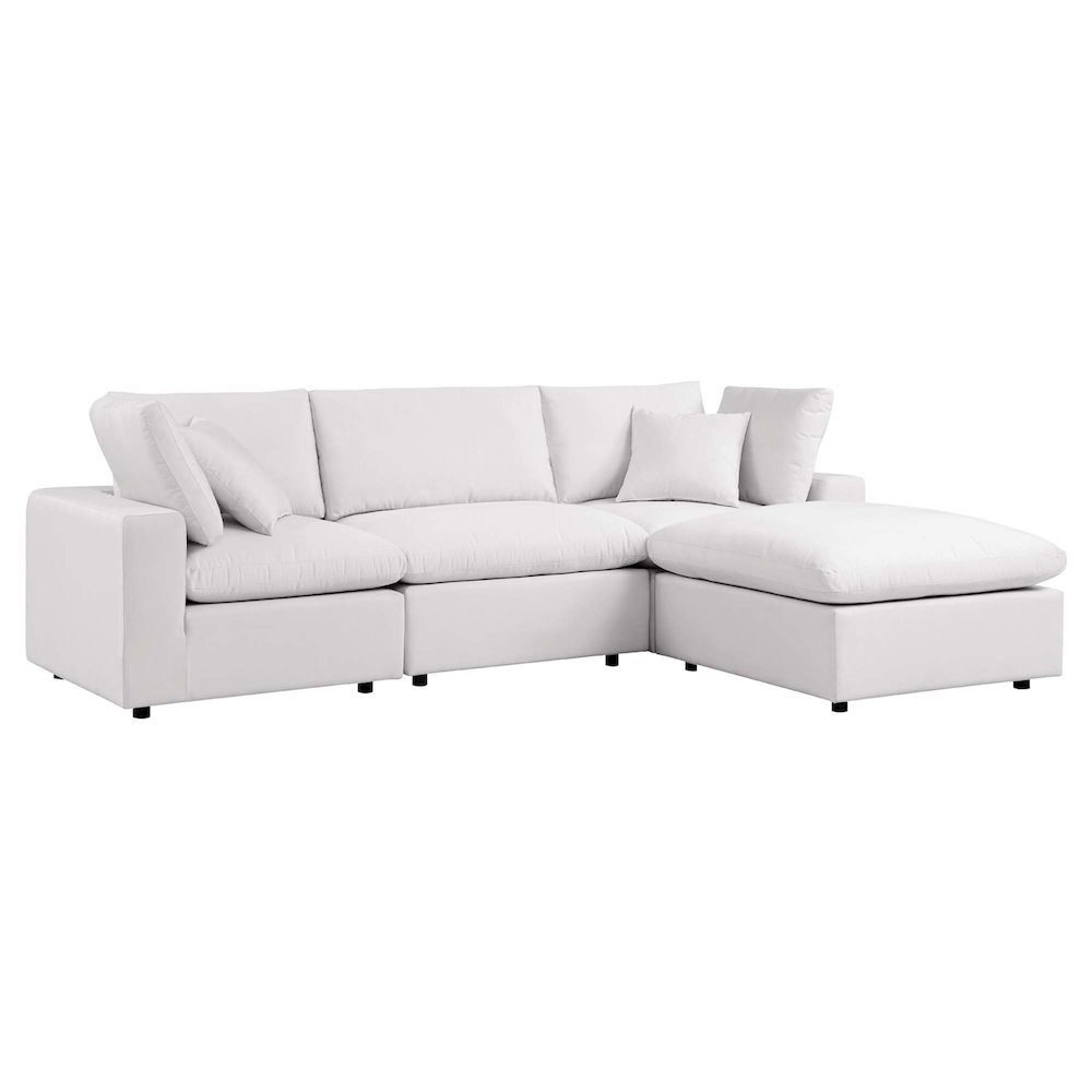 Commix 4-Piece Outdoor Patio Sectional Sofa. Picture 4