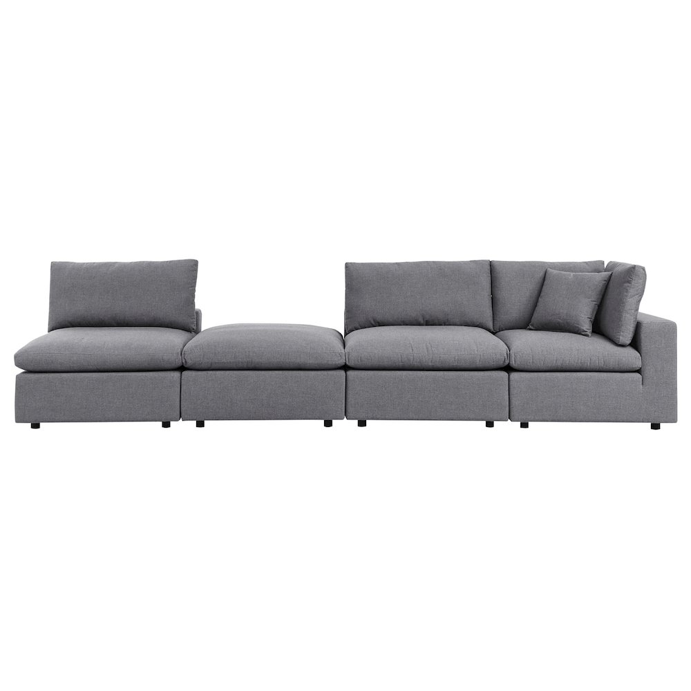 Commix 4-Piece Sunbrella Outdoor Patio Sectional Sofa. Picture 2