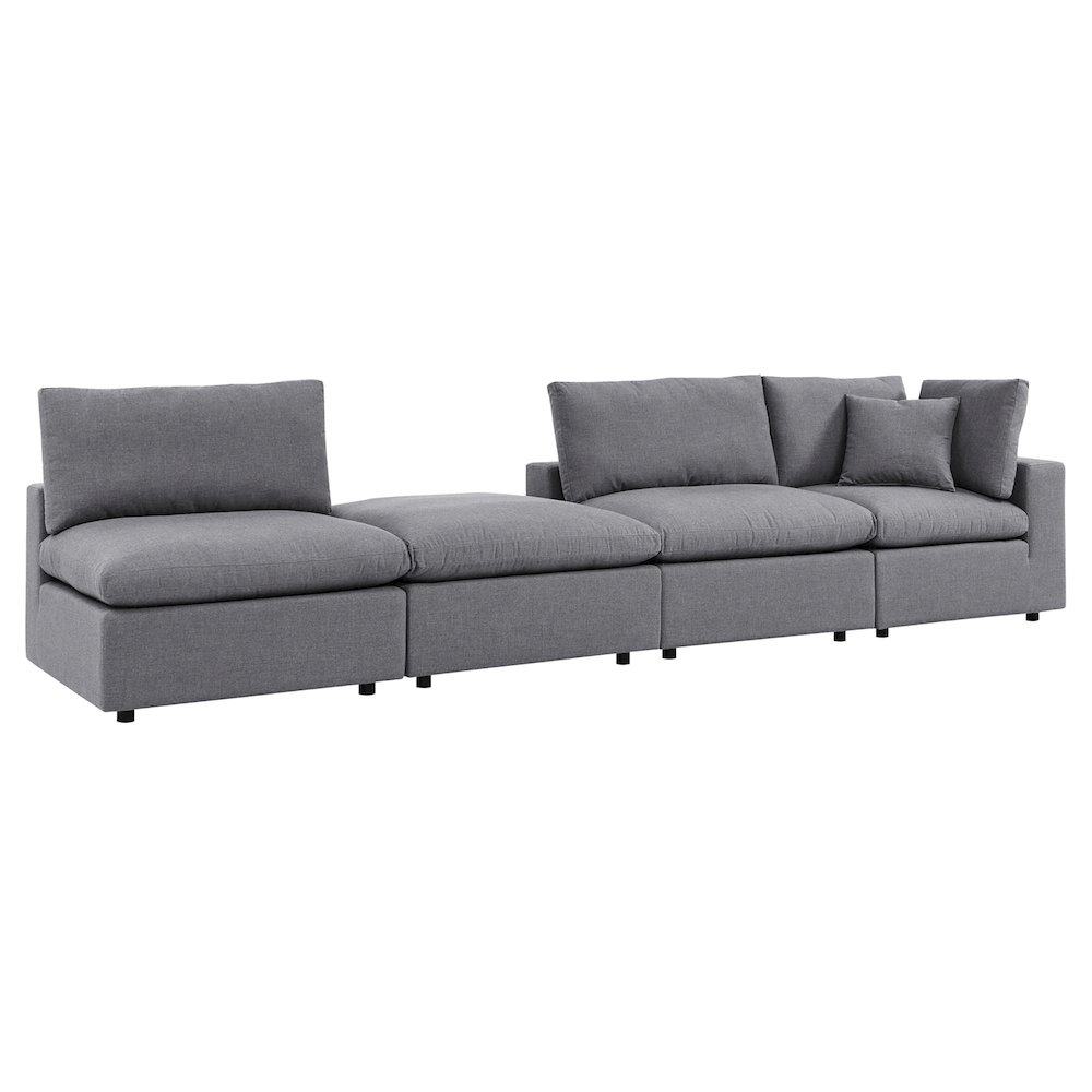 Commix 4-Piece Sunbrella Outdoor Patio Sectional Sofa. Picture 1