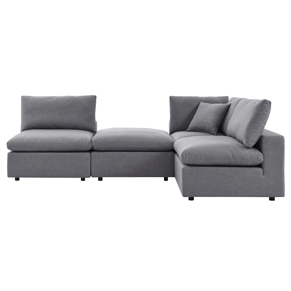 Commix 4-Piece Sunbrella Outdoor Patio Sectional Sofa. Picture 3