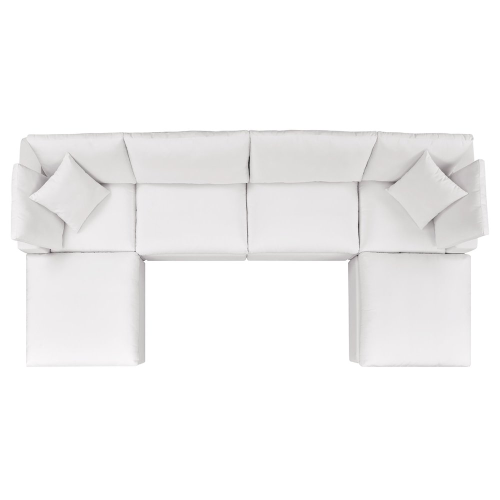 Commix 6-Piece Outdoor Patio Sectional Sofa. Picture 3