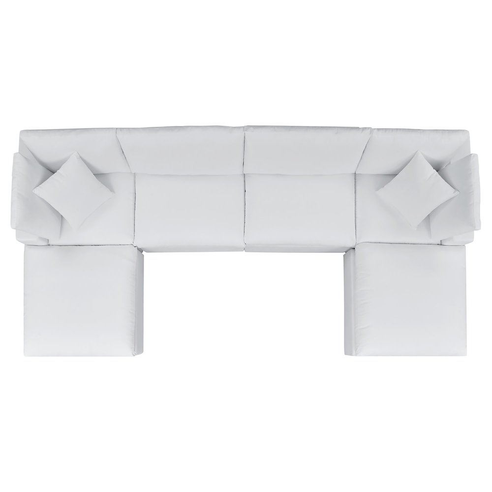 Commix 6-Piece Sunbrella Outdoor Patio Sectional Sofa. Picture 3