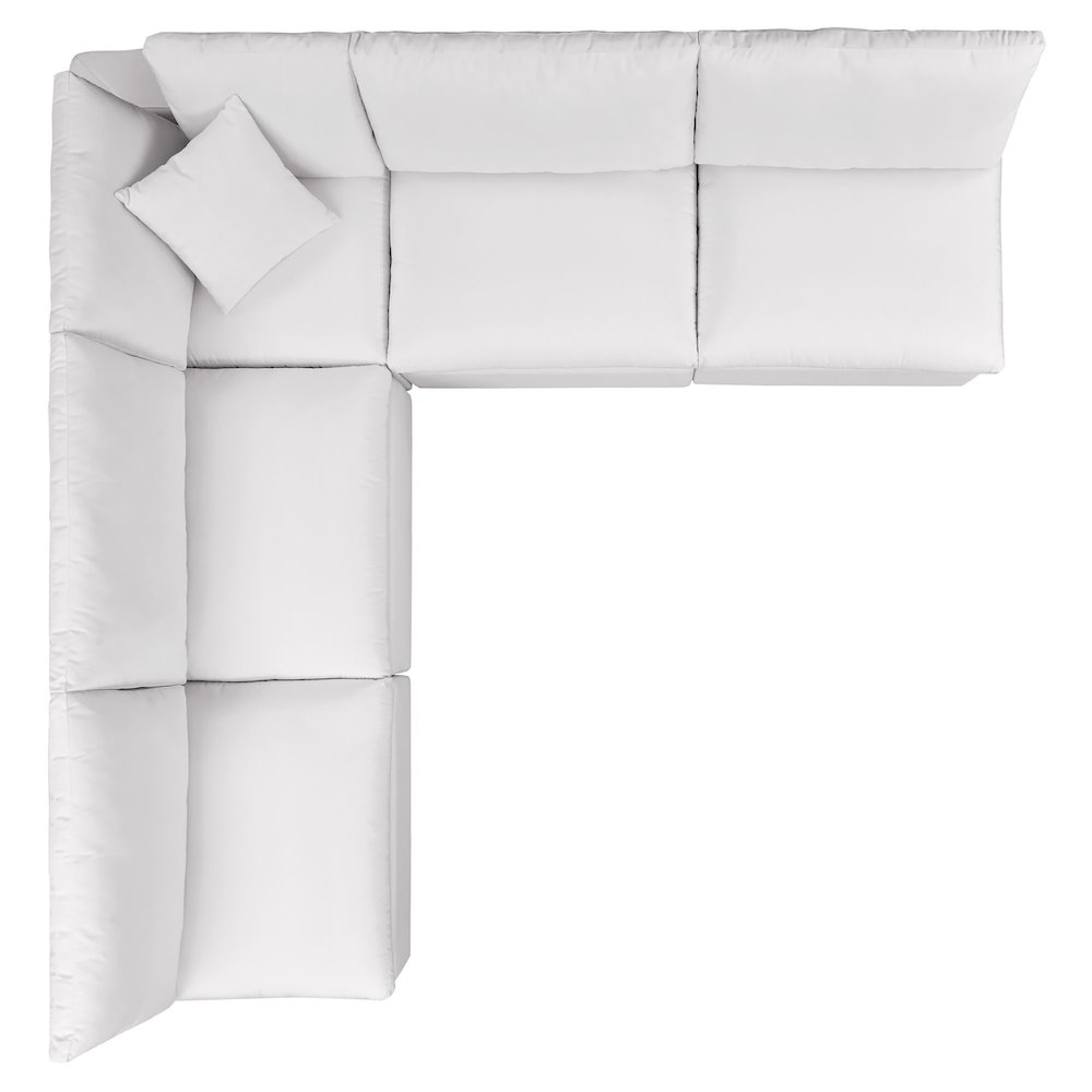 Commix 5-Piece Outdoor Patio Sectional Sofa. Picture 3