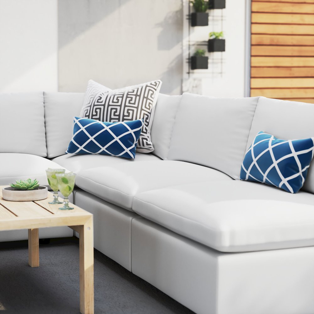 Commix 5-Piece Sunbrella Outdoor Patio Sectional Sofa. Picture 11