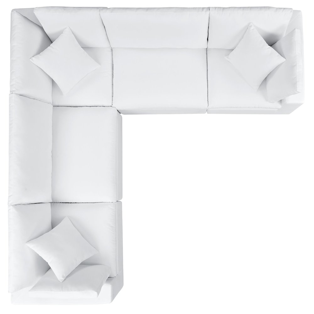 Commix 5-Piece Sunbrella Outdoor Patio Sectional Sofa. Picture 3