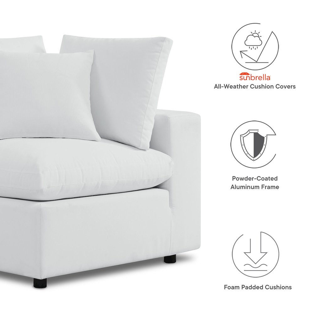 Commix 5-Piece Sunbrella Outdoor Patio Sectional Sofa. Picture 2