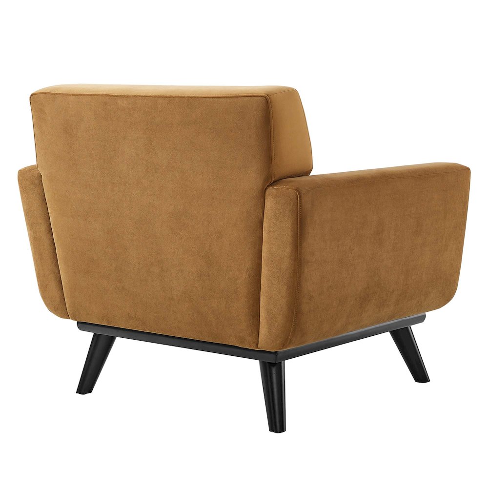 Engage Performance Velvet Armchair. Picture 4