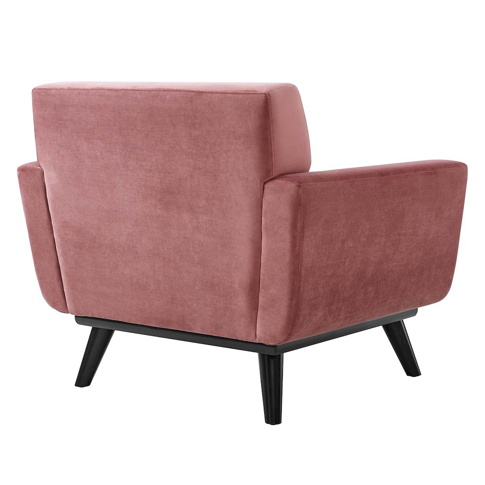 Engage Performance Velvet Armchair. Picture 4